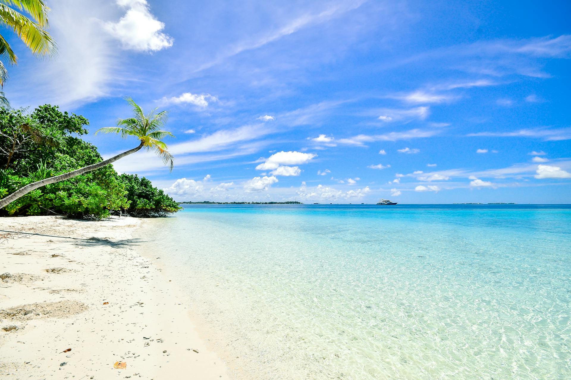 Person relaxing on a beach chair facing the beach